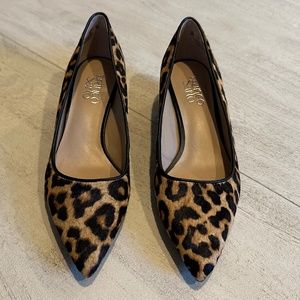 Franco Sarto Global 2 Camel Leopard Pump - Size 6